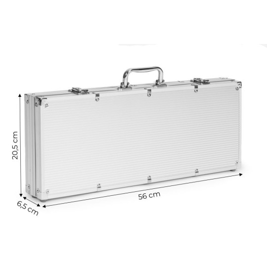 Set de Poker și Blackjack – 500 de jetoane, 2 pachete de cărți, zaruri, tablă de joc și valiză