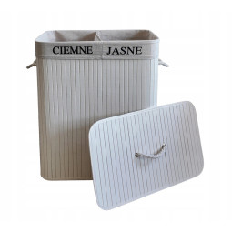 Bucată albă pentru rufe - 100l - două compartimente