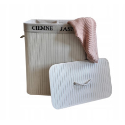 Bucată albă pentru rufe - 100l - două compartimente