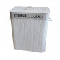 Bucată albă pentru rufe - 100l - două compartimente