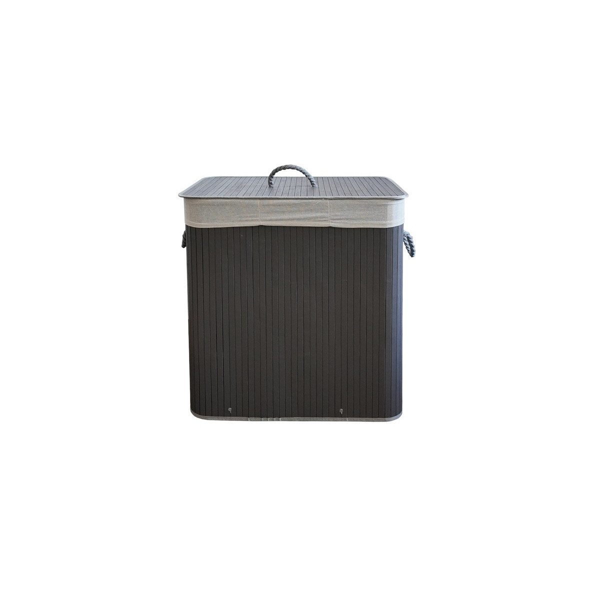 Coș gri pentru rufe cu capac și capacitate de 150 litri