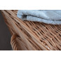 Coș de rufe din rattan maro cu înălțimea de 50 cm