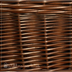 Coș de rufe din rattan maro cu înălțimea de 50 cm