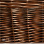 Coș de rufe din rattan maro cu înălțimea de 50 cm