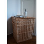 Coș de rufe din ratan natural, înălțime 60cm