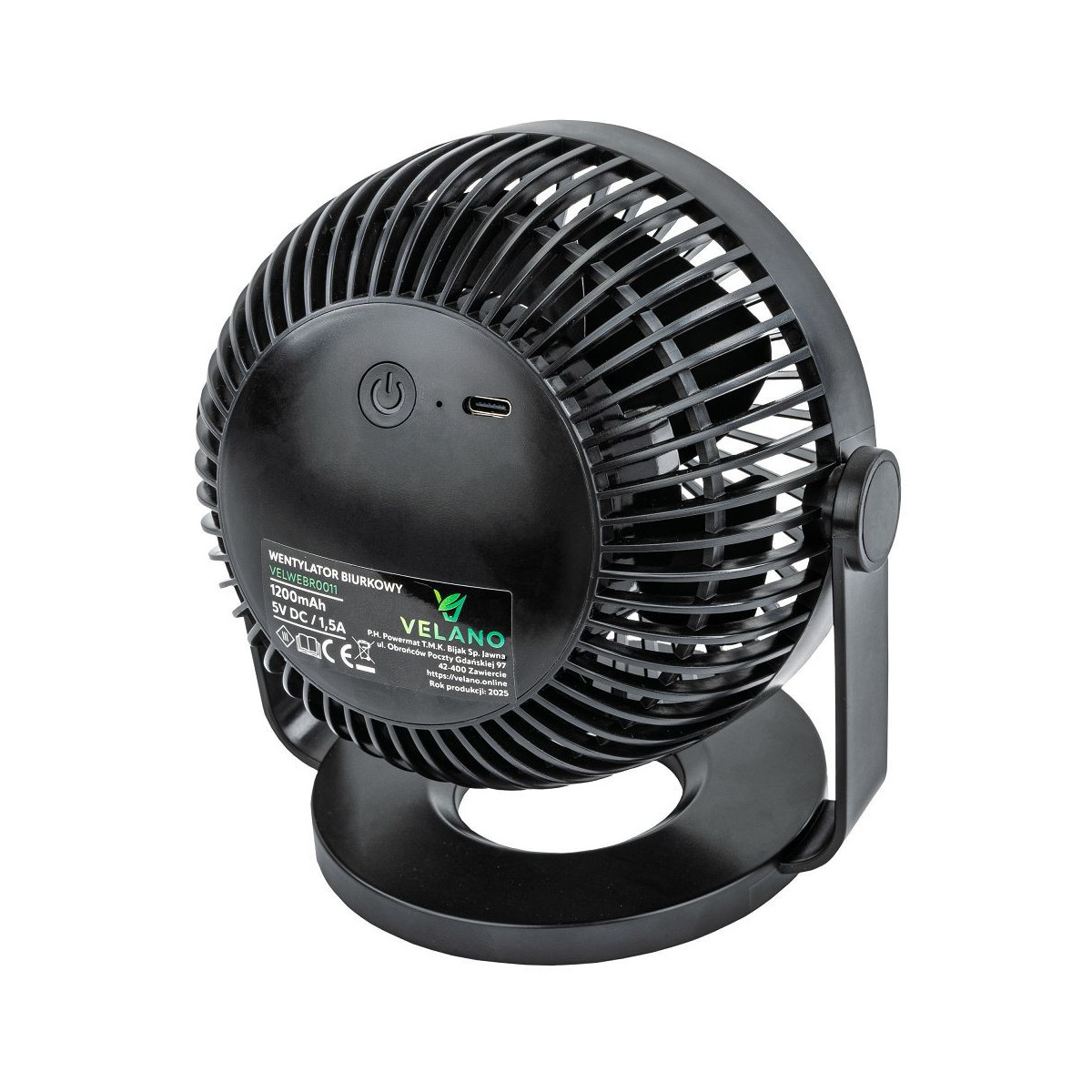 Ventilator de birou Velano VELWEBS0011
