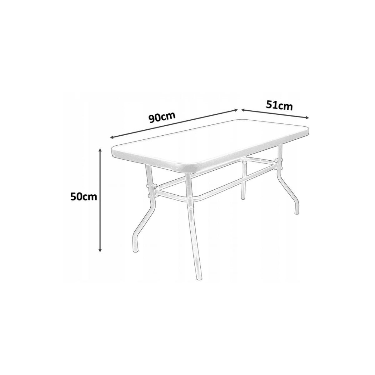 Set de mobilier din ratan pentru terasă în culoarea maro