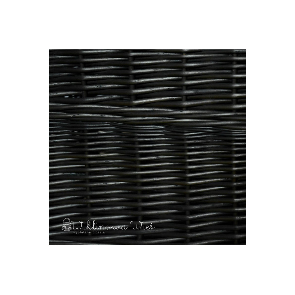 Coș rectangular de 50 cm pentru rufe, wenge