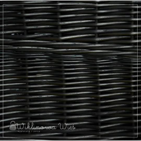 Coș mare dreptunghiular pentru rufe, culoare wenge, 60 cm