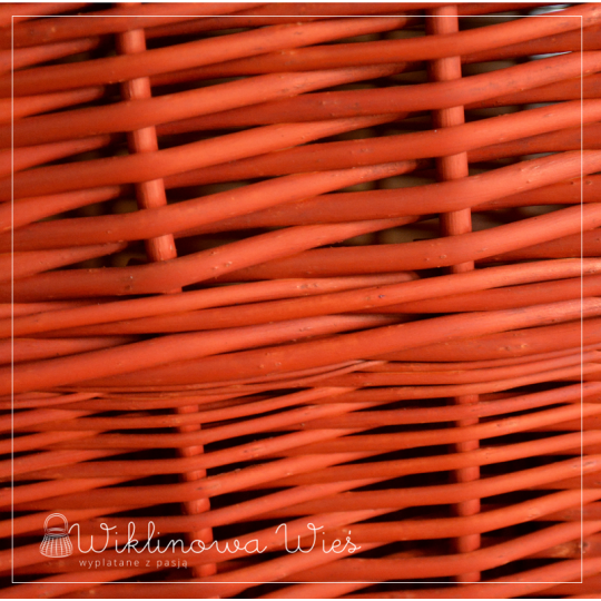 Coș de rufe rectangular cu vișine, înălțime 60cm