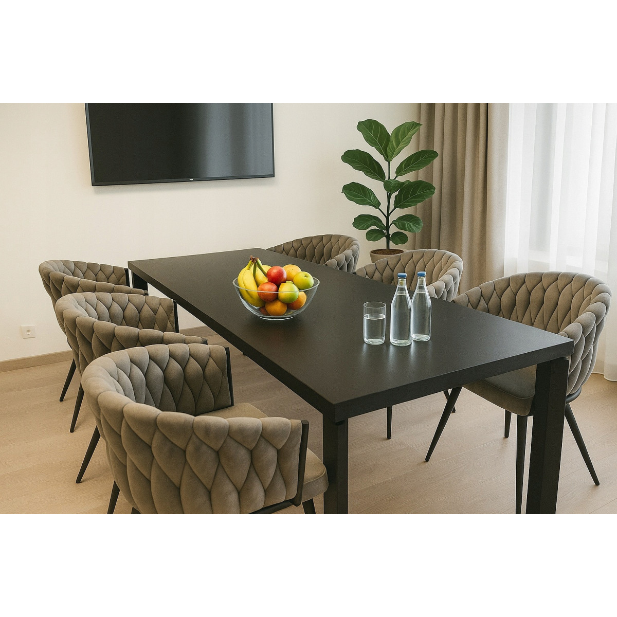 Scaun glamour pentru fiecare cameră în culoarea gri deschis.