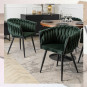Scaunul de lux PRINCESS în culoarea verde pentru interior