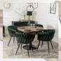Scaunul de lux PRINCESS în culoarea verde pentru interior