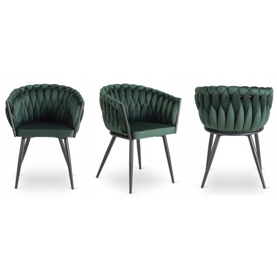 Scaunul de lux PRINCESS în culoarea verde pentru interior