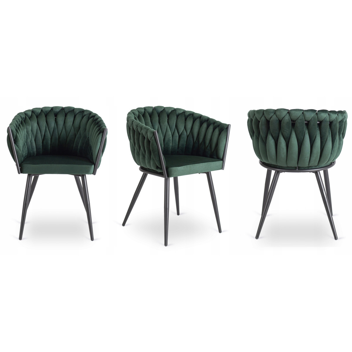 Scaunul de lux PRINCESS în culoarea verde pentru interior