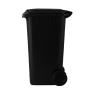 Coșuri de gunoi de 120 L de culoare neagră