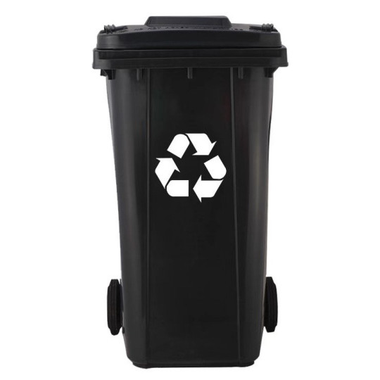 Coșuri de gunoi de 120 L de culoare neagră