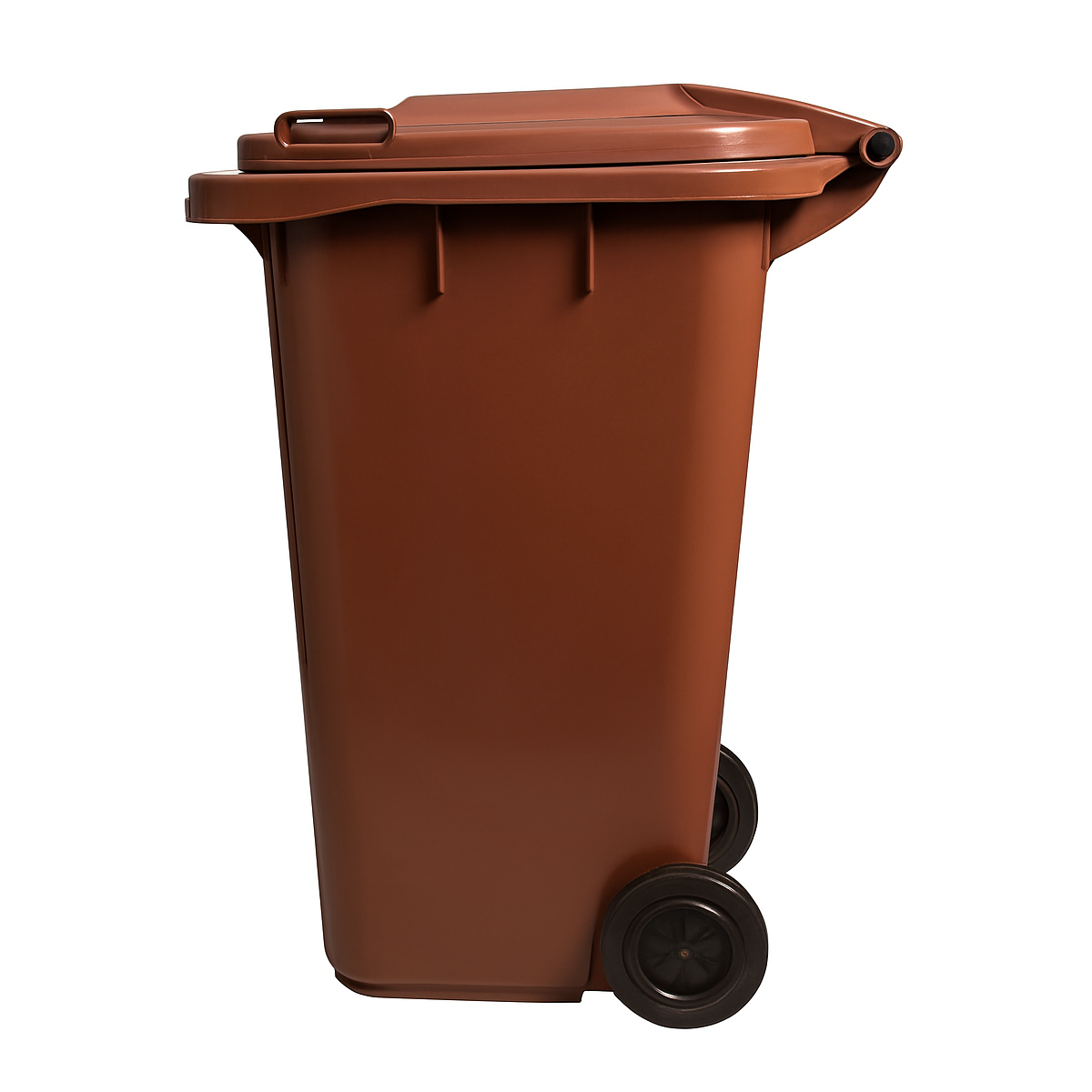 Containere de gunoi maro de 120 L cu roți și capac