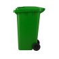 Coș de gunoi profesional de 120L de culoare verde