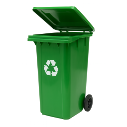 Coș de gunoi profesional de 120L de culoare verde
