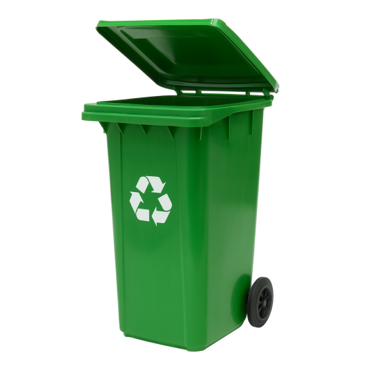 Coș de gunoi profesional de 120L de culoare verde