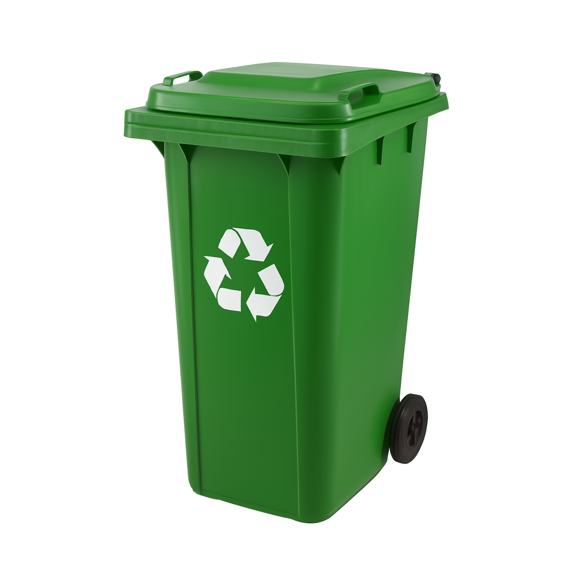 Coș de gunoi profesional de 120L de culoare verde