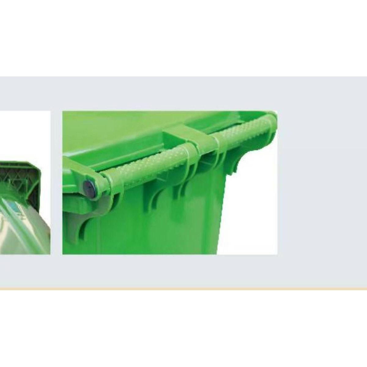 Coș de gunoi profesional de 120L de culoare verde