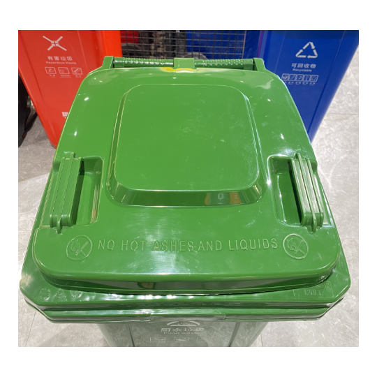 Coș de gunoi profesional de 120L de culoare verde