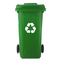 Coș de gunoi profesional de 120L de culoare verde
