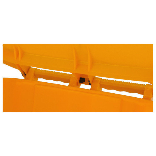 Containere de gunoi de 120L cu roți de culoare galbenă