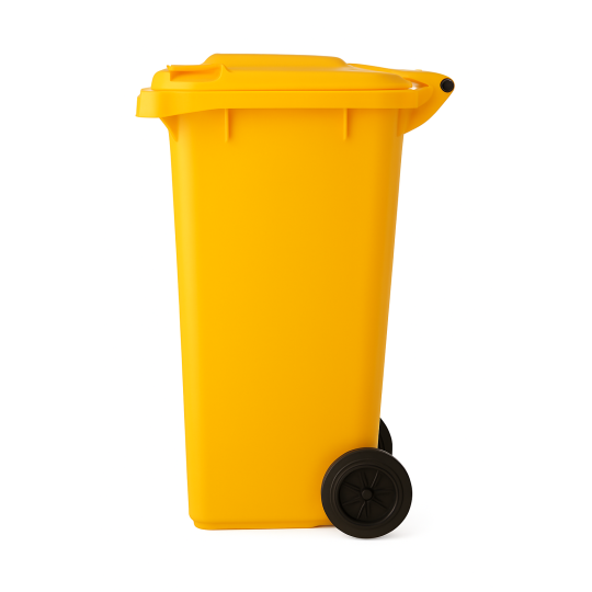 Coș de gunoi de 240L cu roți - plastic HDPE