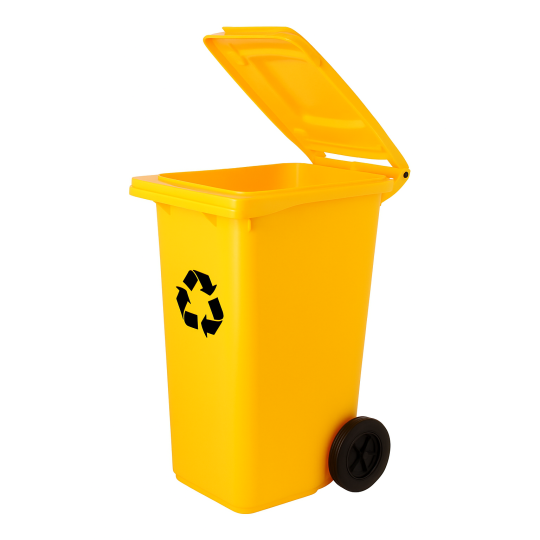 Coș de gunoi de 240L cu roți - plastic HDPE