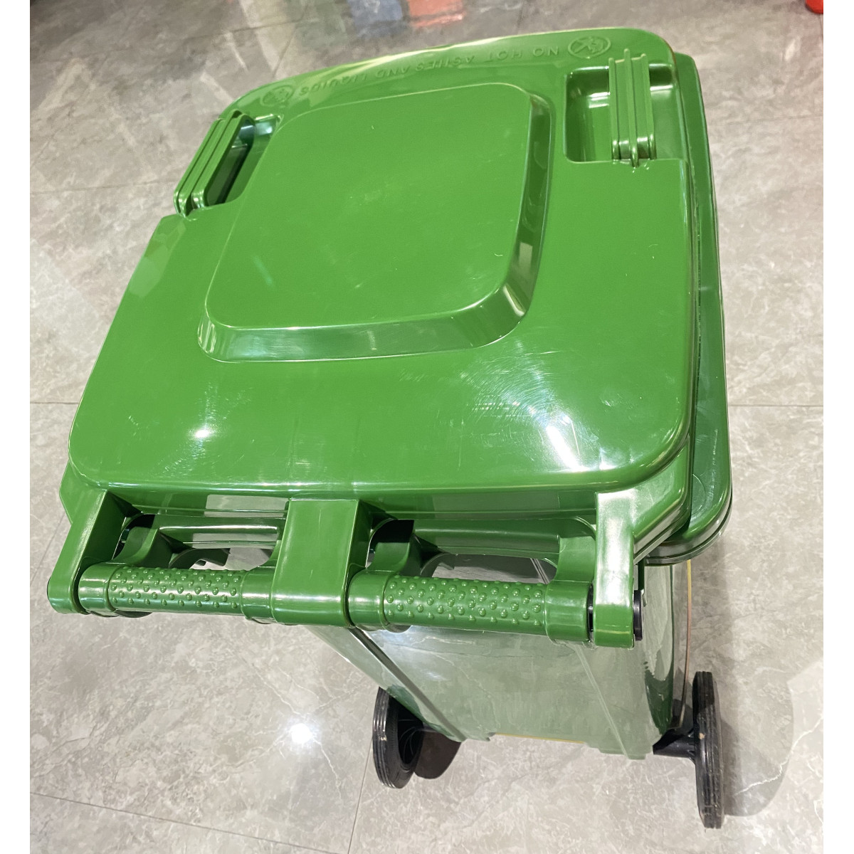 Coș de gunoi mare de 240L cu roți