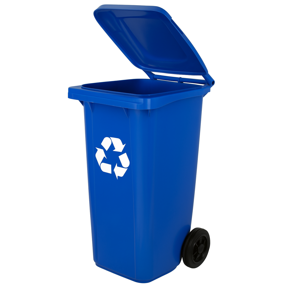 240L Coș de gunoi din plastic cu capac pentru casă și grădină