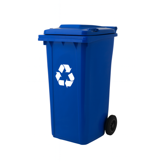 240L Coș de gunoi din plastic cu capac pentru casă și grădină