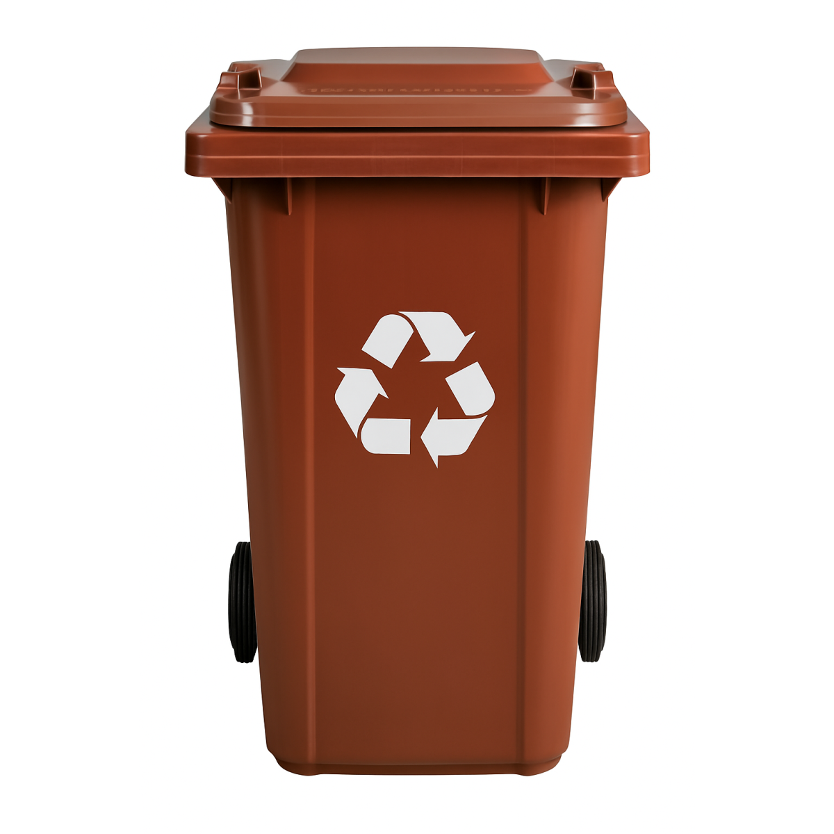 Contenitor de gunoi de 240L de culoare marron cu protecție UV