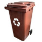 Contenitor de gunoi de 240L de culoare marron cu protecție UV