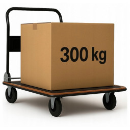Cărucior platformă de transport depozit STRONG 300 kg