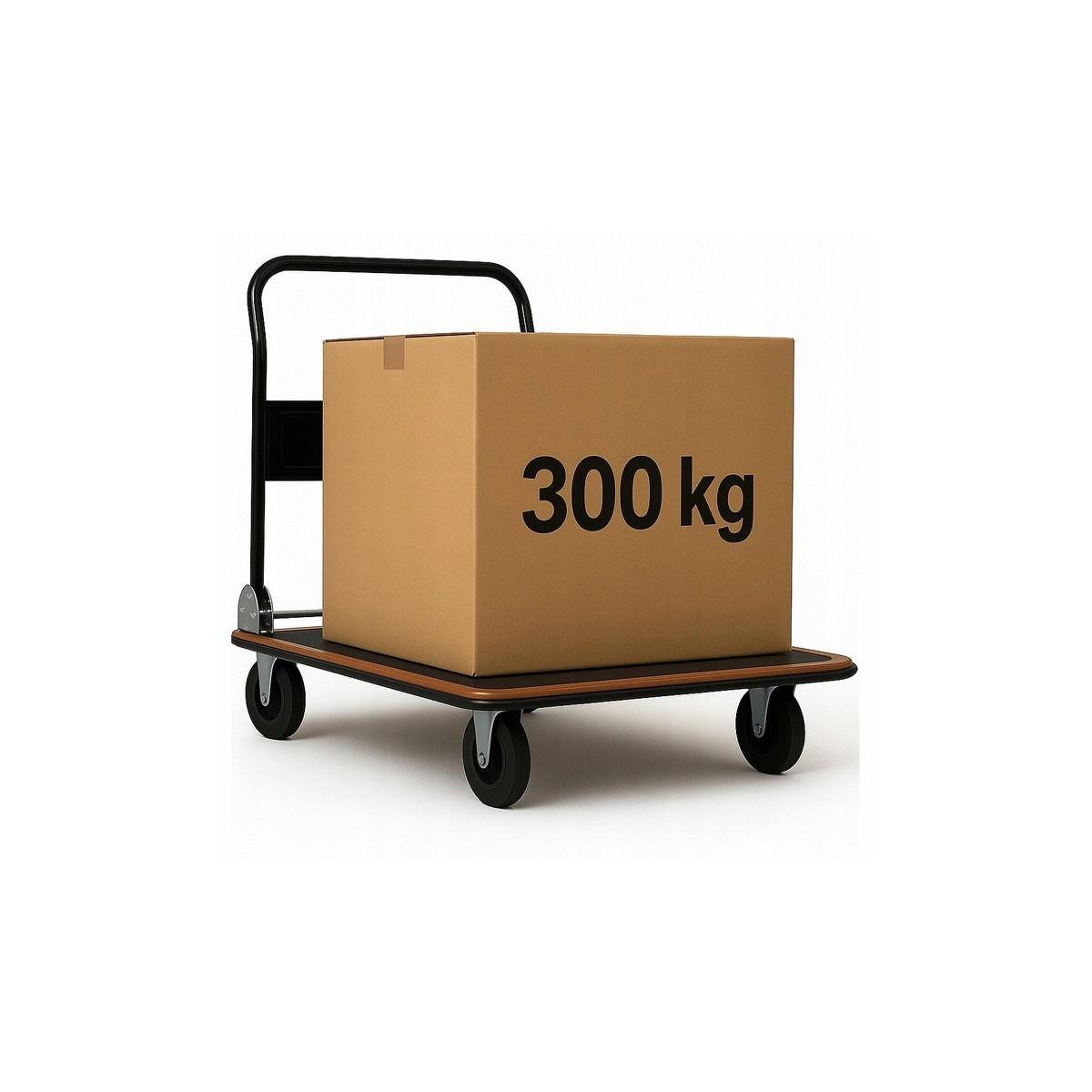 Cărucior platformă de transport depozit STRONG 300 kg