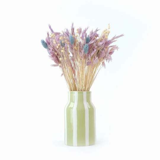 Buchetă de flori uscate Blue&Violet – ovăz, in, phalaris