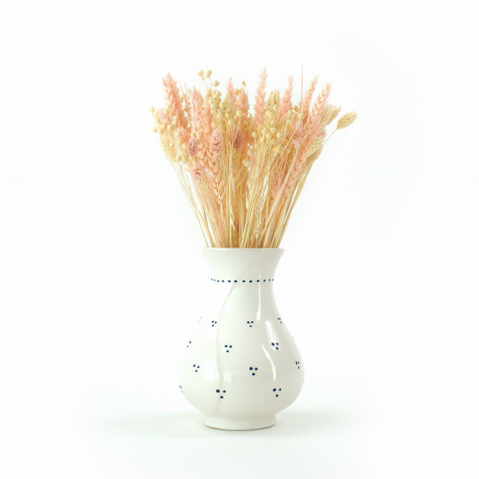 Buchetă uscată alb-roză – ierburi și cereale uscate