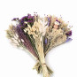 Buchet uscat Lara pentru vază – aranjament uscat în nuanțe de alb și mov