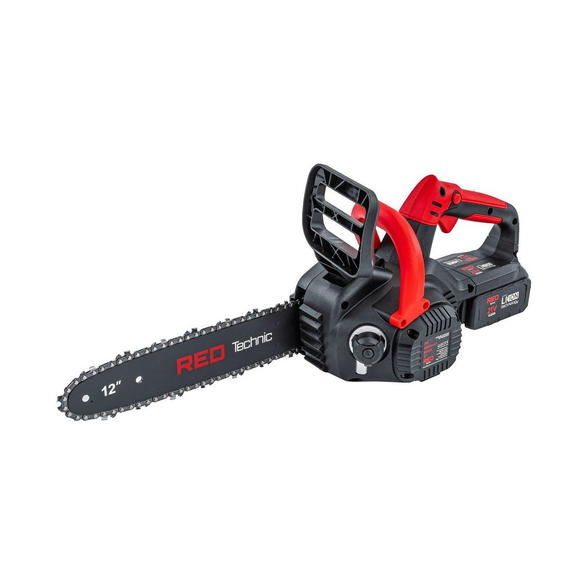 Ferăstrău cu lanț cu acumulator RTPAK0124 | 21V | 12" | 2× 4000 mAh