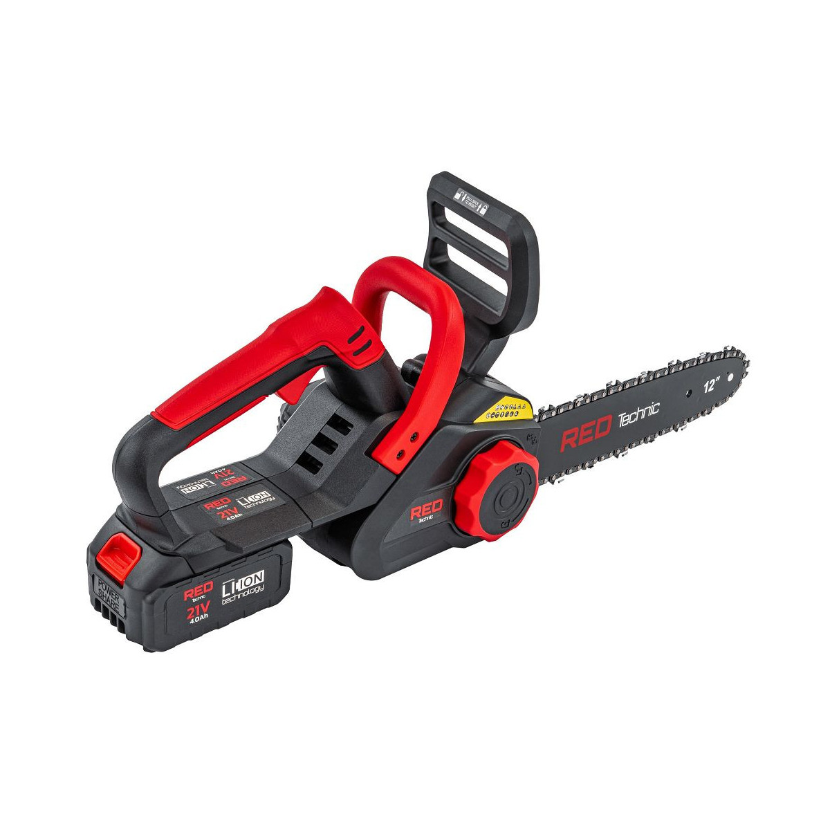 Ferăstrău cu lanț cu acumulator RTPAK0124 | 21V | 12" | 2× 4000 mAh