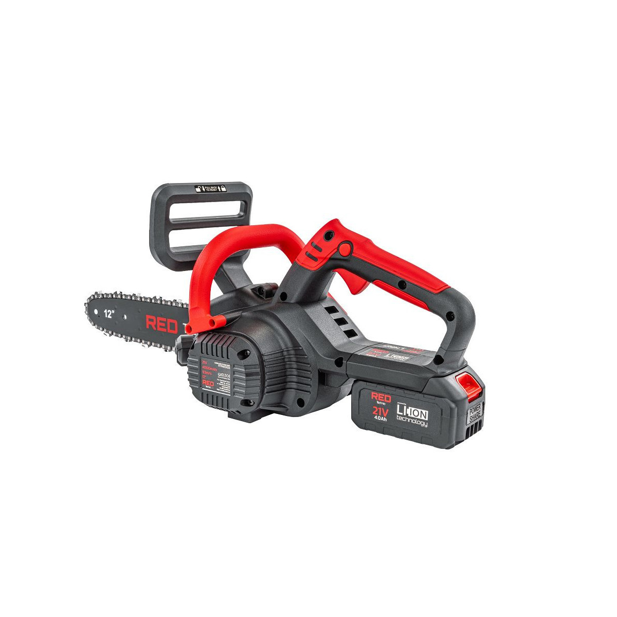Ferăstrău cu lanț cu acumulator RTPAK0124 | 21V | 12" | 2× 4000 mAh