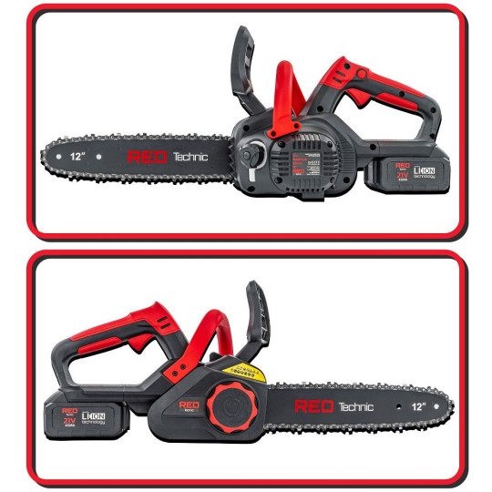 Ferăstrău cu lanț cu acumulator RTPAK0124 | 21V | 12" | 2× 4000 mAh