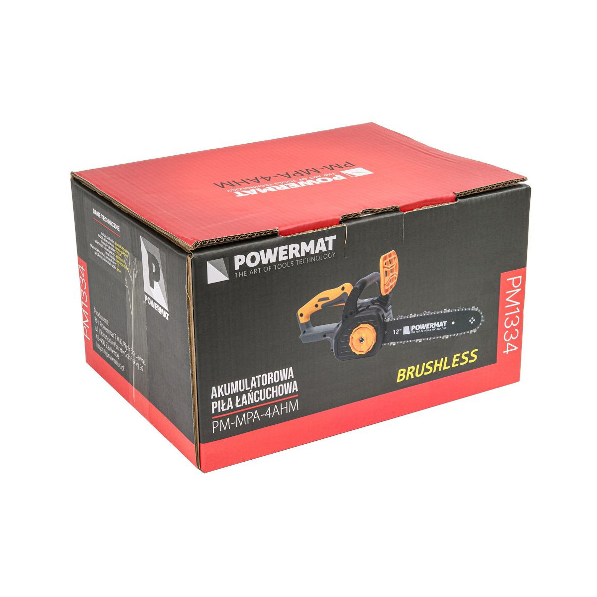 Ferăstrău cu lanț cu acumulator Powermat PM-MPA-4AHM | 21V | 12" | 2× 4000 mAh