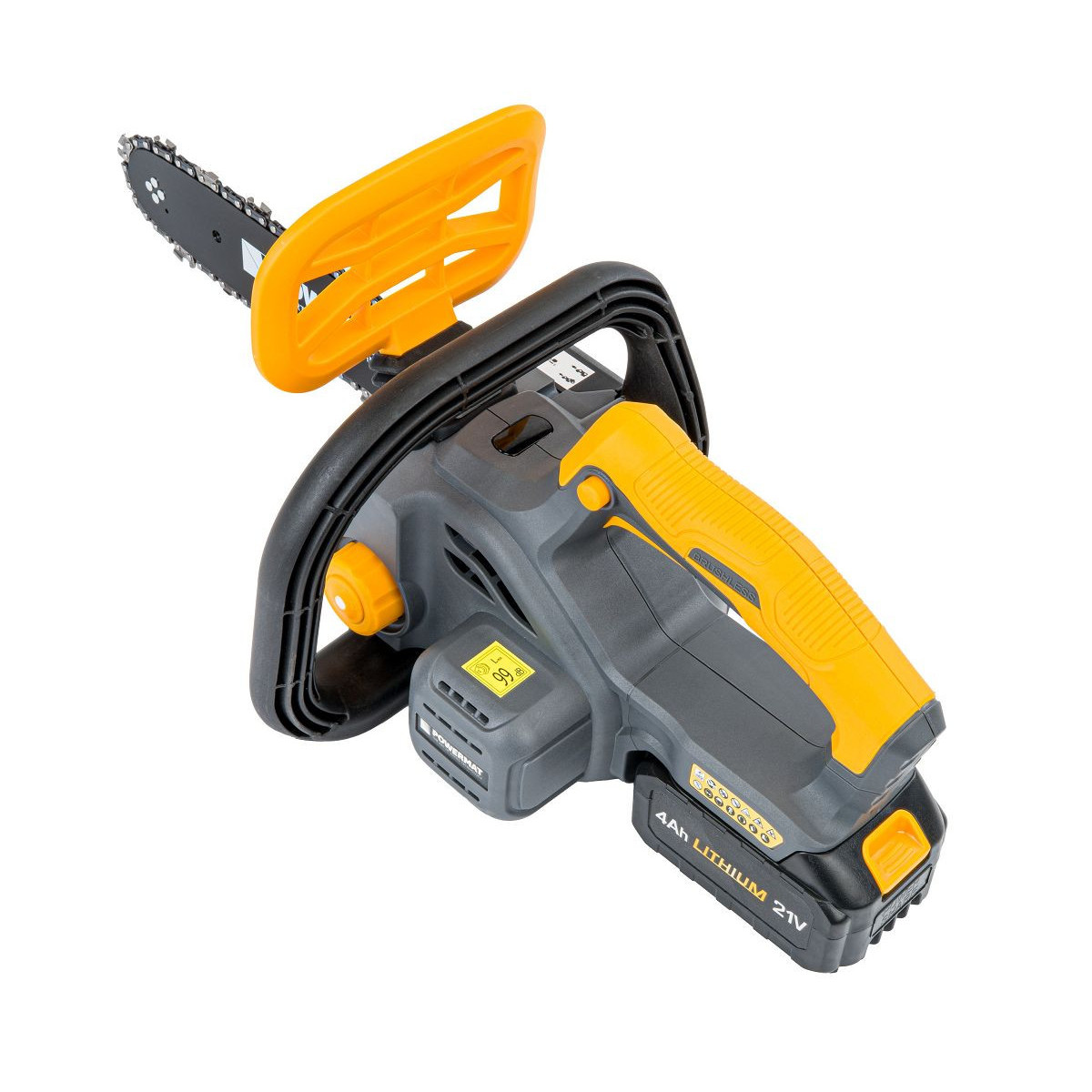 Ferăstrău cu lanț cu acumulator Powermat PM-MPA-4AHM | 21V | 12" | 2× 4000 mAh