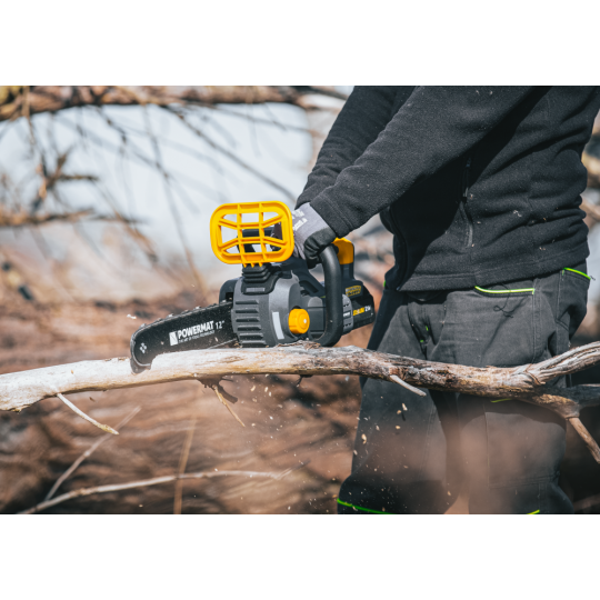 Ferăstrău cu lanț cu acumulator Powermat PM-MPA-4AHM | 21V | 12" | 2× 4000 mAh