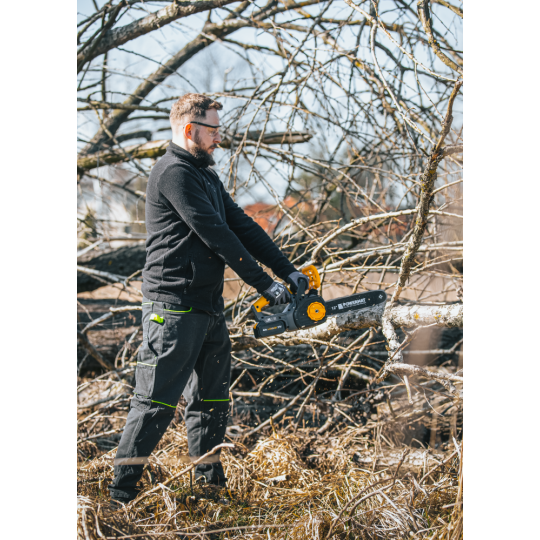 Ferăstrău cu lanț cu acumulator Powermat PM-MPA-4AHM | 21V | 12" | 2× 4000 mAh